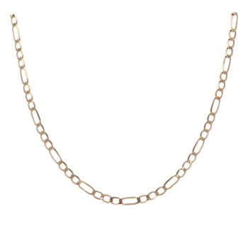 9ct Yellow Gold Figaro Chain 18"
