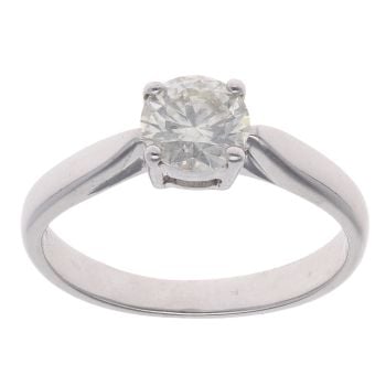 18ct White Gold 0.75ct Brilliant Cut Diamond Solitaire Ring