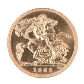 1982 Elizabeth II Half Sovereign Coin