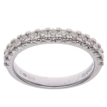 18ct White Gold 0.50ct Brilliant Cut Diamond Eternity Ring