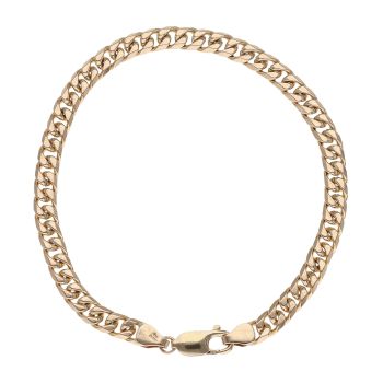 9ct Yellow Gold Curb Bracelet 8.5"