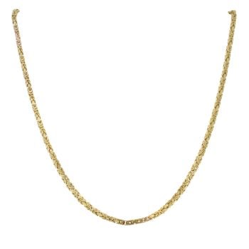 9ct Yellow Gold Byzantine Chain 18"
