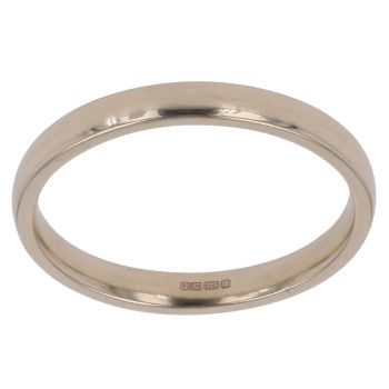 9ct Yellow Gold 2mm Wedding Band