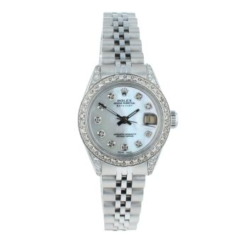 Rolex Custom Datejust Pre Owned Watch Ref 6917
