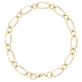 9ct Yellow Gold Fancy Bracelet 8"