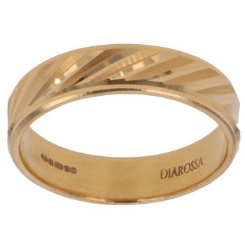 22ct Yellow Gold Slash Cut Wedding Band