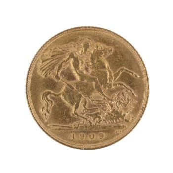 1909 Edward VII Half Sovereign Coin