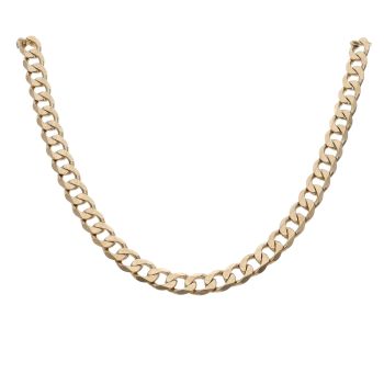 9ct Yellow Gold Curb Chain 20"
