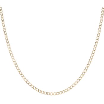 9ct Yellow Gold Curb Chain 22"