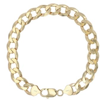 9ct Yellow Gold Curb Bracelet 8.5"