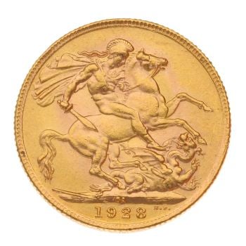 1928 George V Full Sovereign Coin