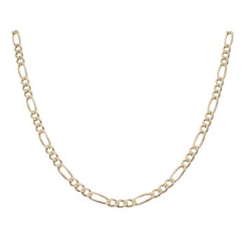 9ct Yellow Gold Figaro Chain 18"