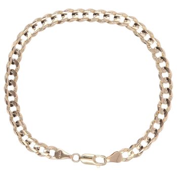 9ct Yellow Gold Curb Bracelet 7.5"