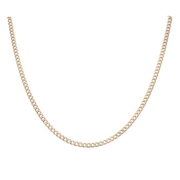 9ct Yellow Gold Curb Chain 22"