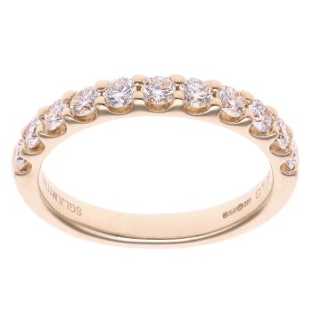 9ct Yellow Gold 0.75ct Brilliant Cut Lab Grown Diamond Eternity Ring