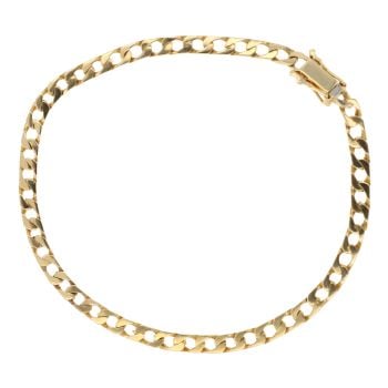 9ct Yellow Gold Curb Bracelet 8"