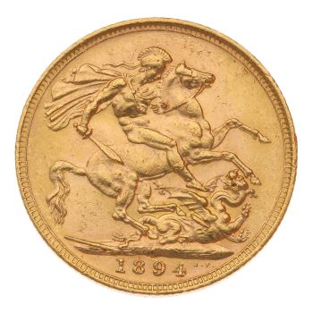 1894 Victoria Old Head Australia Full Sovereign Coin