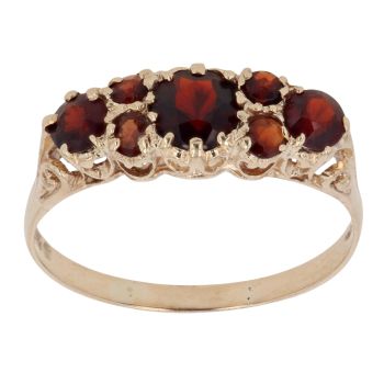 9ct Yellow Gold Garnet Ring