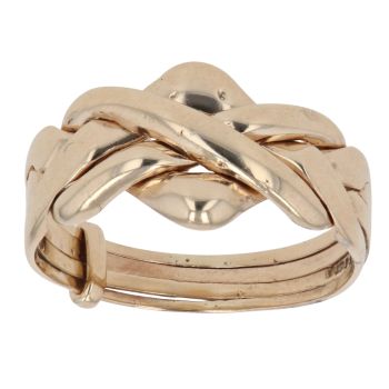 9ct Yellow Gold Four Piece Puzzle Ring