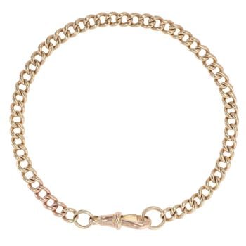 9ct Yellow Gold Albert Bracelet 8.5"