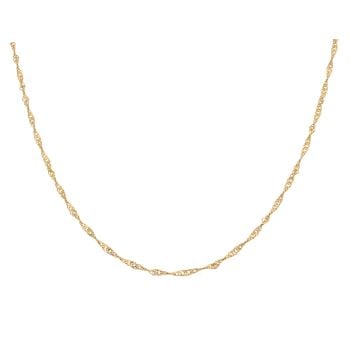 22ct Yellow Gold Disco Twist Chain 20"