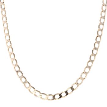 9ct Yellow Gold Curb Chain 22"