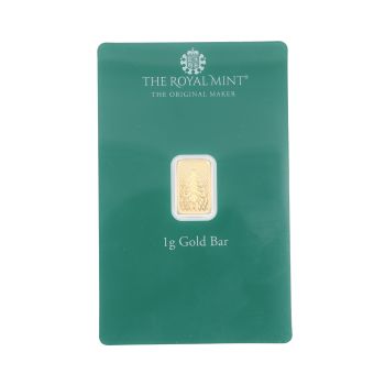 1g UK The Royal Mint Ingot Sealed