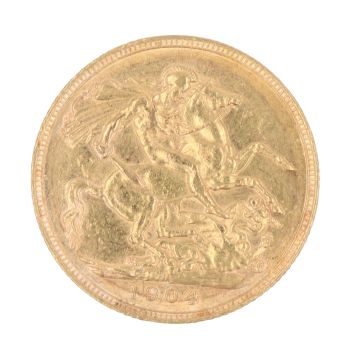 1904 Edward VII Full Sovereign Coin