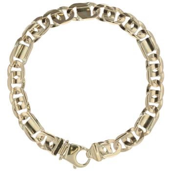 9ct Yellow Gold Fancy Bracelet 9"