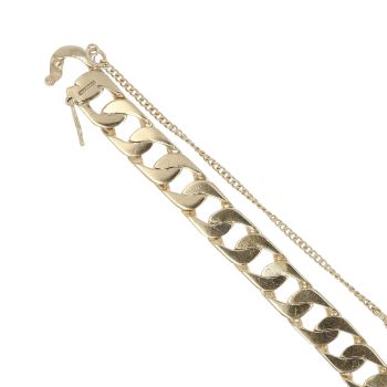 9ct Yellow Gold Curb Bracelet 8"