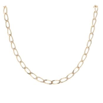 9ct Yellow Gold Curb Chain 20"