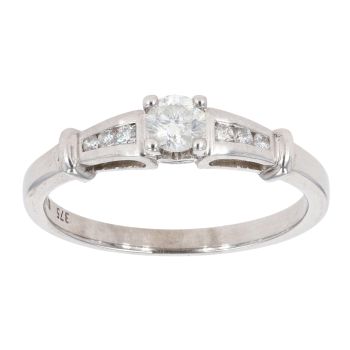 9ct White Gold 0.25ct Diamond Solitaire Ring