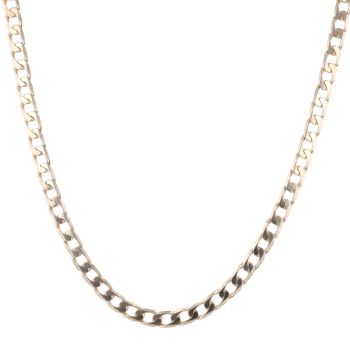 9ct Yellow Gold Curb Chain 20"