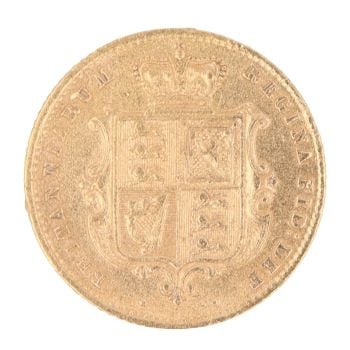 1863 Victoria Half Sovereign Coin