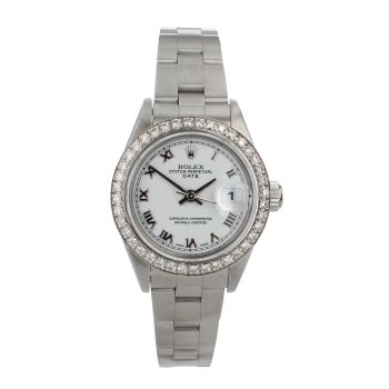 Rolex Custom Oyster Perpetual Date Pre Owned Watch Ref 79160