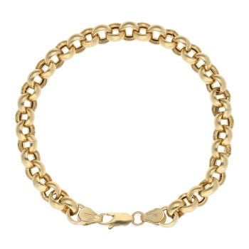18ct Yellow Gold Belcher Bracelet 8"