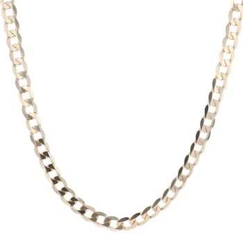 9ct Yellow Gold Curb Chain 20"