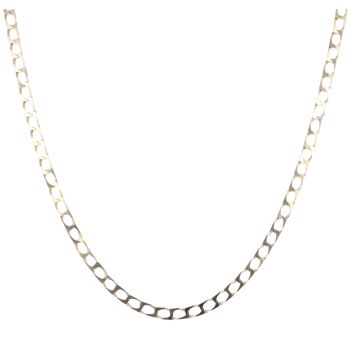 9ct Yellow Gold Square Curb Chain 18"