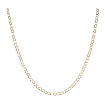 9ct Yellow Gold Curb Chain 18"