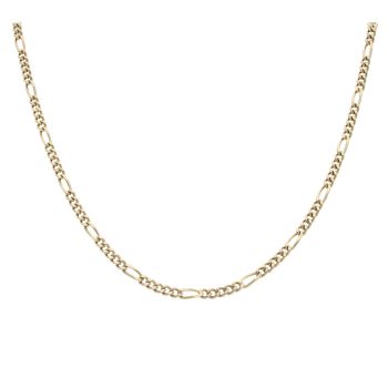 9ct Yellow Gold Figaro Chain 22"