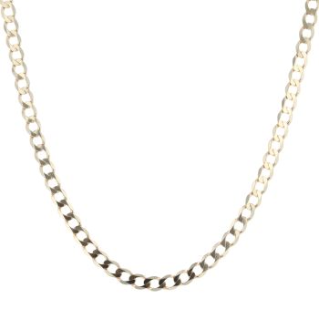 9ct Yellow Gold Curb Chain 20"