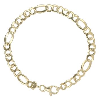 9ct Yellow Gold Fancy Bracelet 7"
