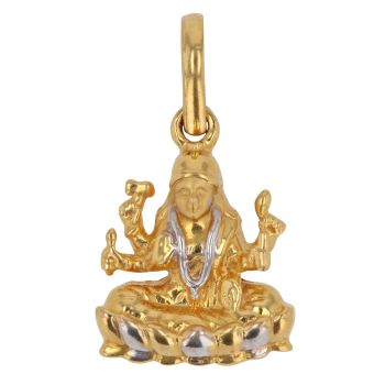 22ct Yellow and White Gold Lakshmi Pendant