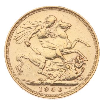 1900 Victoria Full Sovereign Coin