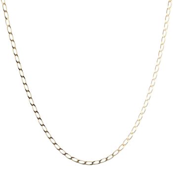 9ct Yellow Gold Curb Chain 18"