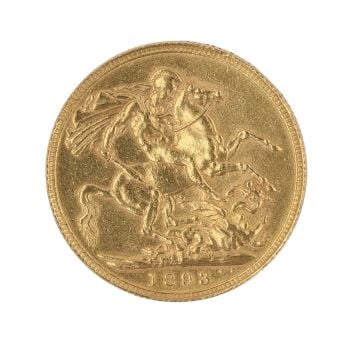 1893 Victoria Full Sovereign Coin