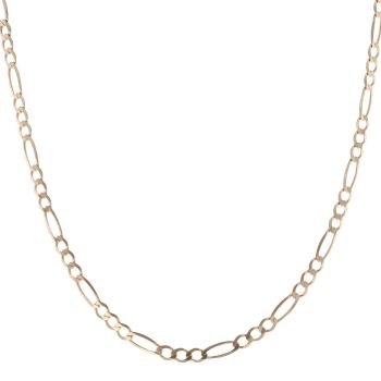 9ct Yellow Gold Figaro Chain 18"