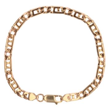 9ct Yellow Gold Fancy Bracelet 8"
