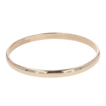 9ct Yellow Gold Plain Bangle