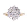 18ct Yellow Gold 0.75ct Diamond Cluster Ring
